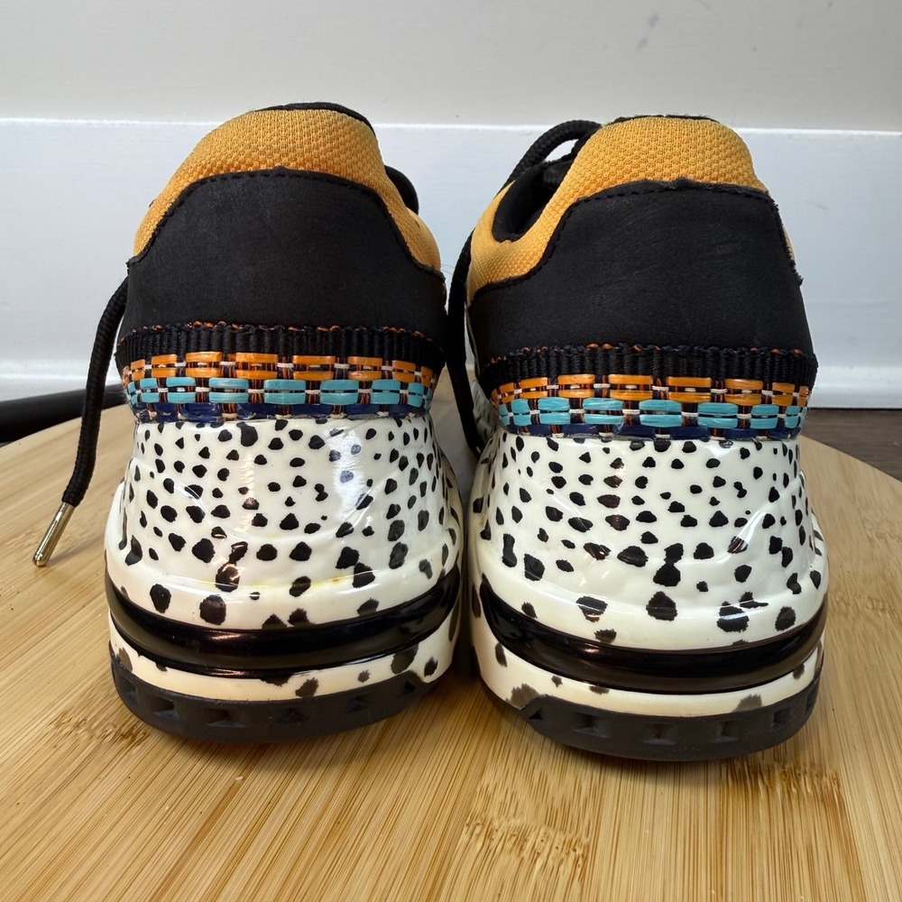 Steve Madden Barra Sneakers Womens 8M Multicolor Animal Print Chunky Streetwear - Picture 4 of 8